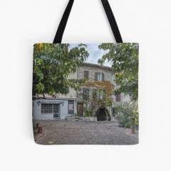 Le Castellet, Place du Jeu de Paume (France) - All Over Print Tote Bag
