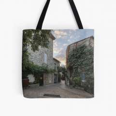 Sunrise at Le Castellet, Rue du Grand Four (France) - All Over Print Tote Bag