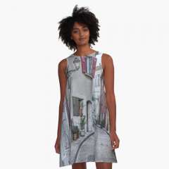 Rue de l'Aube (Le Castellet, France) - A-Line Dress