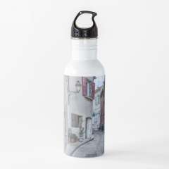 Rue de l'Aube (Le Castellet, France) - Water Bottle