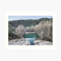 Winter Views, Pont de Pedret (Cercs, Catalonia) - Art Print