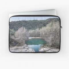 Winter Views, Pont de Pedret (Cercs, Catalonia) - Laptop Sleeve