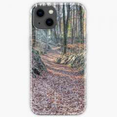 Autumn Light Between Trees (Fageda d'en Jordà, Catalonia) - iPhone Soft Case