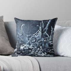 Facing The Enemy II - Throw Pillow