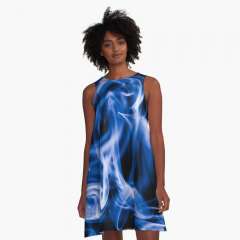 Smoke Close Up - A-Line Dress