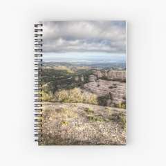 The views from Montcau's hillside - Spiral Notebook