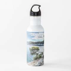 Calanque de Port-Miou (Cassis, France) - Water Bottle