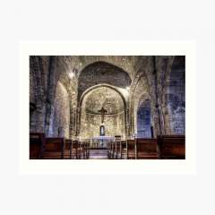 Le Castellet Medieval Church - Art Print