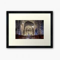 Le Castellet Medieval Church - Framed Art Print