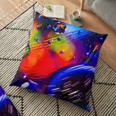 Galaxy is Moving - Floor Pillow