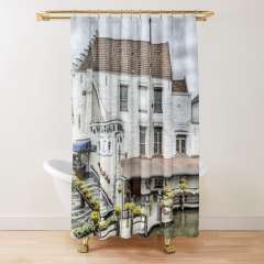 Bruges White House, Belgium - Shower Curtain