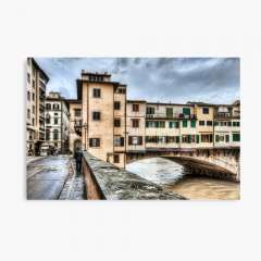 The Ponte Vecchio, Northeast Corner (Florence) - Canvas Print