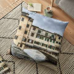The Ponte Vecchio, Northeast Corner (Florence) - Floor Pillow