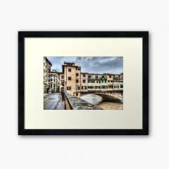 The Ponte Vecchio, Northeast Corner (Florence) - Framed Art Print
