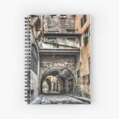 Narrow Streets in Florence - Spiral Notebook