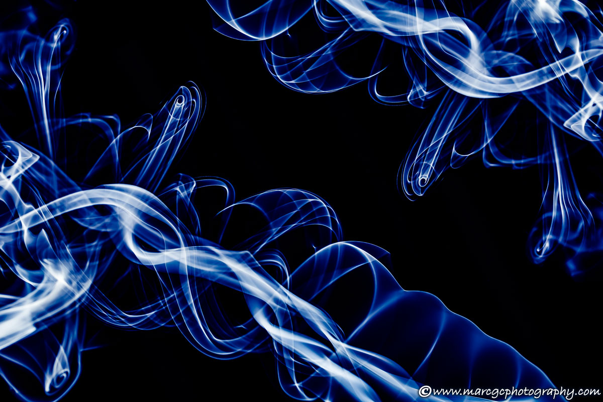 Smoke and Fish Abstract Photograph