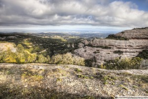 The views from the Montcau's hillsides