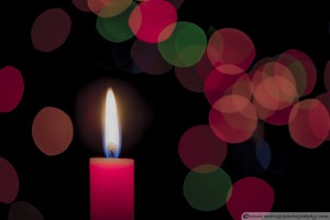 Red Candle- Bokeh Example With Specular Highlight