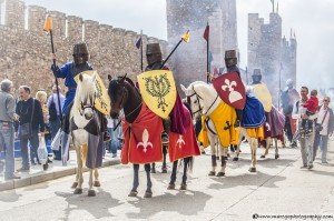 Horse Riders Knights - Montblanc Medieval Festival 2015