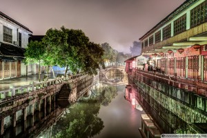 Nanxiang Ancient Town at Night (Shanghai, China)