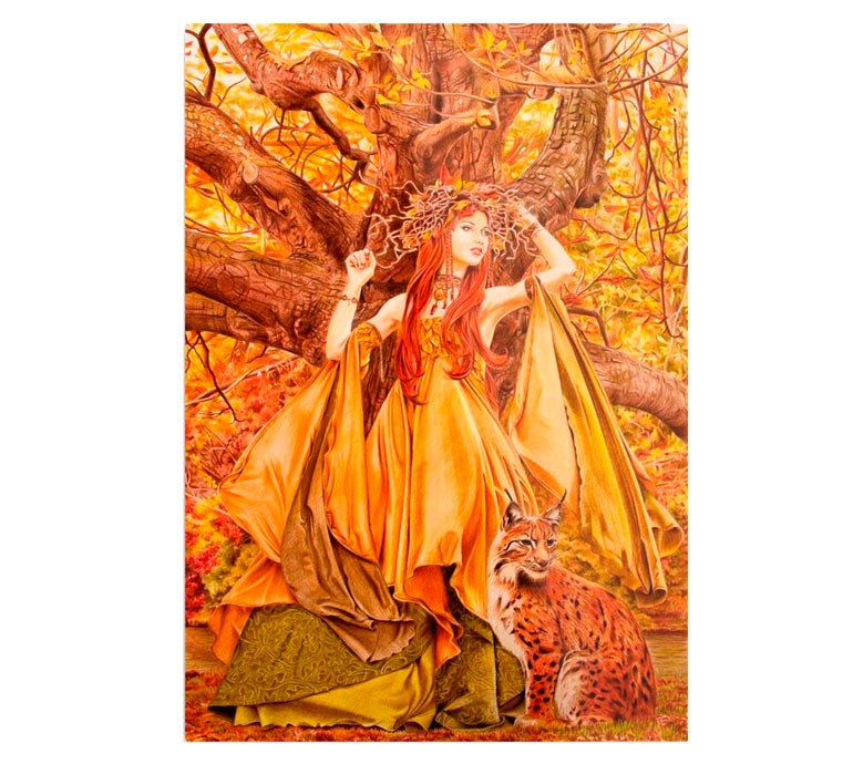 'Autumn Fairy' Metal Print
 by Fiona Francois